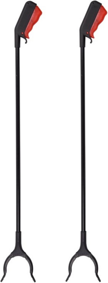Goedkoopste Afvalgrijper - 10x - grijphulp - 80 cm - multifunctioneel - draaibare kop - kunststof - grijptang