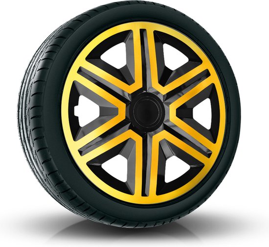 Wieldoppenset Roma zwart 14 inch