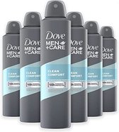 6x Dove Deospray Men - Care Clean Comfort 250 ml