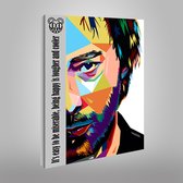 Canvas WPAP Pop Art Thom Yorke - Radiohead - 50x70cm