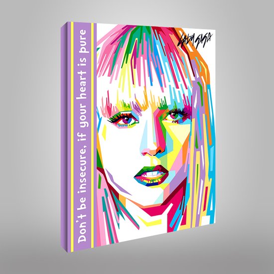 Canvas WPAP Pop Art Lady Gaga - 50x70cm