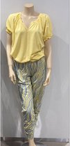 Lords & Lilies dames pyjama top met lange broek - marmer print - 231-5-XPG-Z/983 - maat M