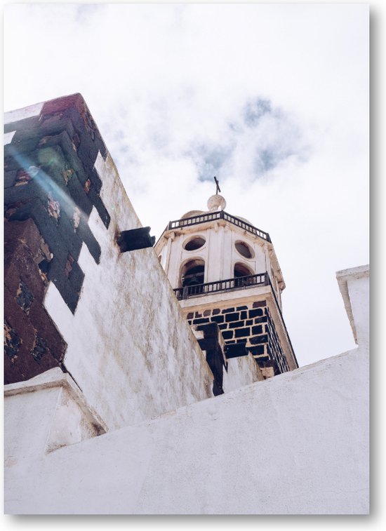 Kerk van onder - Lanzarote - Fotoposter 50x70
