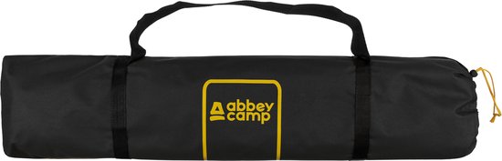 Abbey Camp Campingbed - Asturia-206 - 206 x 75 x 47 cm - Zwart van Abbey Camp — afbeelding 5
