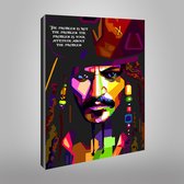 Canvas WPAP Pop Art Jack Sparrow - Pirates of the Caribbean - 50x70cm