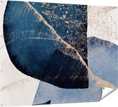 Gards Tuinposter Abstracte Kunst - Marmer met Gloed - 160x120 cm - Tuindoek - Tuindecoratie - Wanddecoratie buiten - Tuinschilderij