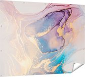 Affiche Jardin Gards Art Abstrait Marbre - 160x120 cm - Toile Jardin - Décoration de jardin - Décoration murale Extérieure - Peinture Jardin