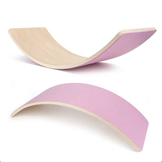 Balance Board - Balansbord - Vilt - Kinder Balansbord - Balance Board kinderspeelgoed - Wobbel plank - Roze vilt
