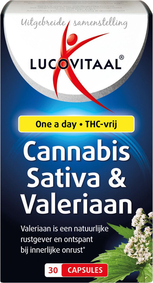 Goedkoopste Lucovitaal Cannabis Sativa & Valeriaan 30 capsules