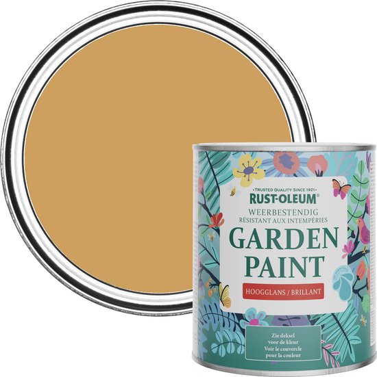 Rust-Oleum Geel Tuinverf Hoogglans - Dijon 750ml