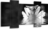 Peinture | Peinture sur toile fleur | Gris, noir, blanc | 120x65cm 5 Liège | Tirage photo sur toile