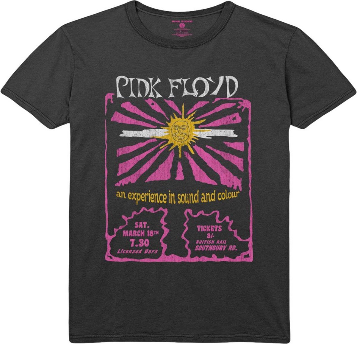 Pink Floyd - Sound & Colour Heren T-shirt - M - Zwart