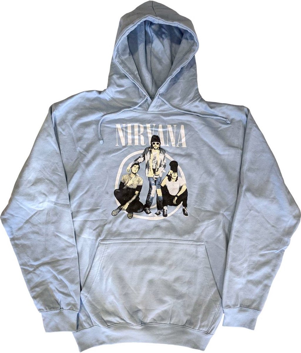 Nirvana - Trapper Hat Photo Hoodie/trui - XL - Blauw