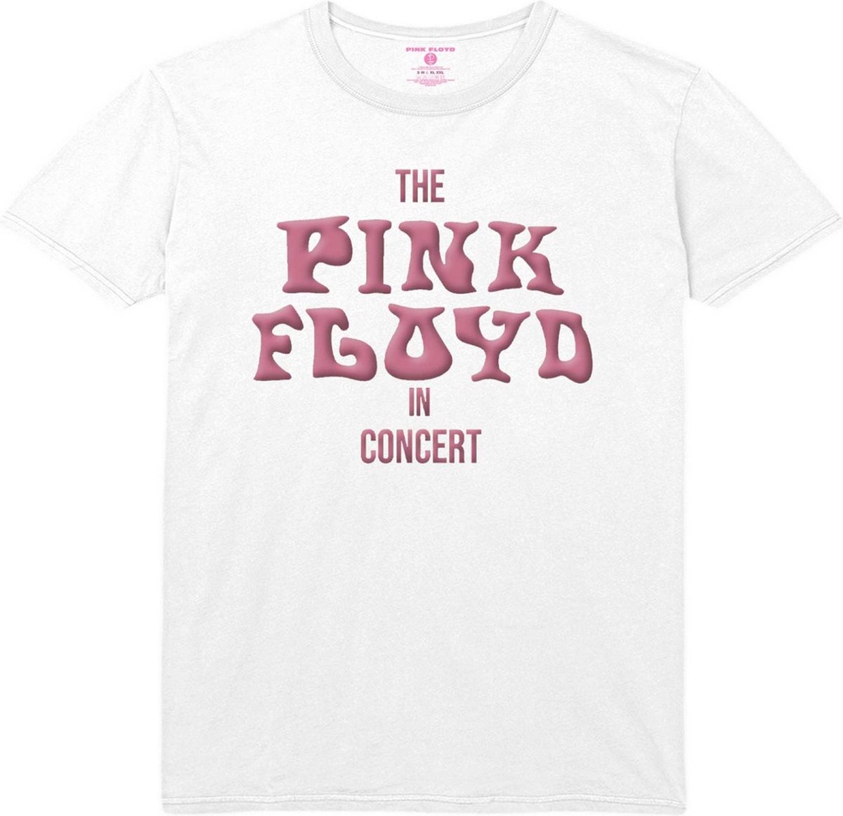 Pink Floyd - In Concert Heren T-shirt - S - Wit
