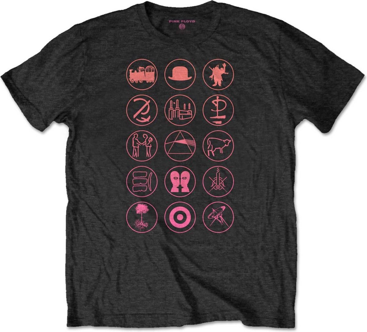 Pink Floyd - Symbols Heren T-shirt - L - Zwart