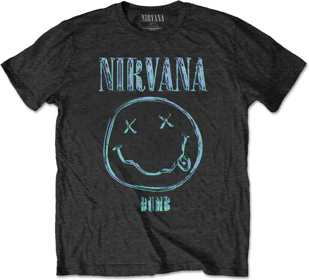 Nirvana - Dumb Heren T-shirt - M - Zwart