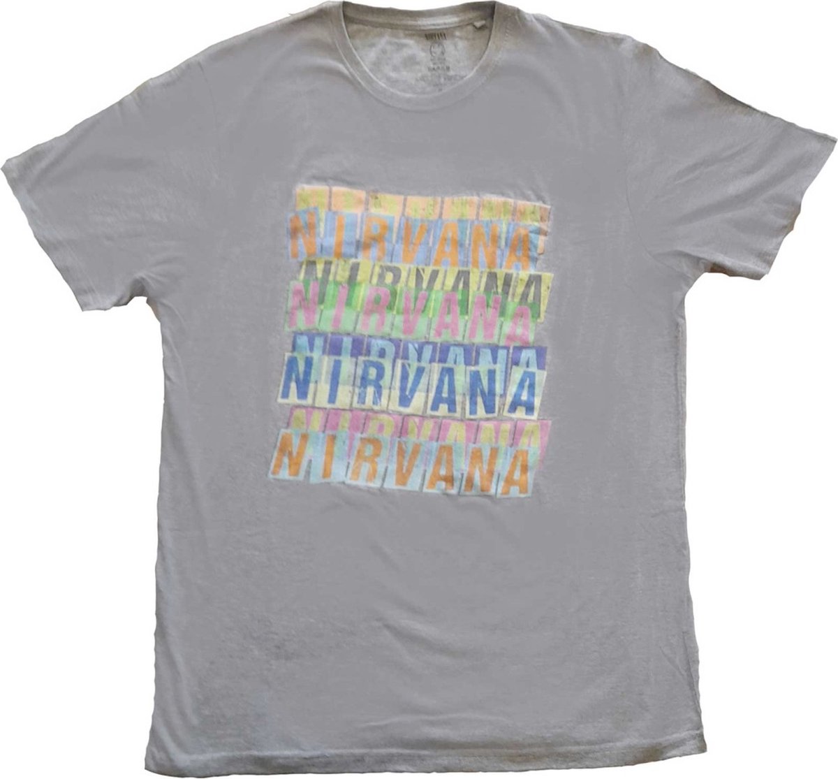 Nirvana - Repeat Heren T-shirt - L - Grijs
