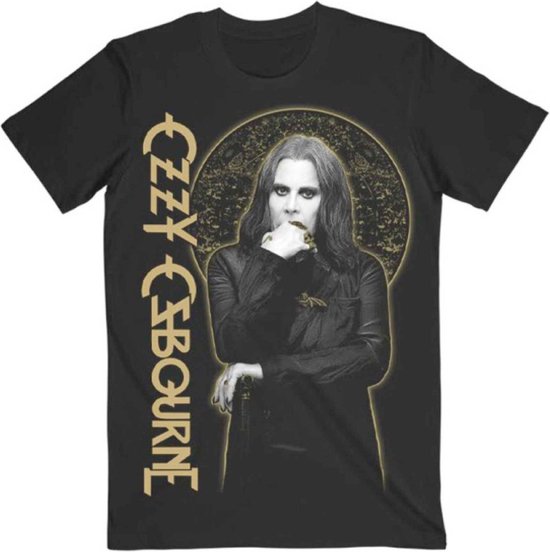 Ozzy Osbourne - Patient No. 9 Gold Graphic Heren T-shirt - L - Zwart