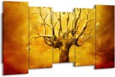 Peinture sur toile Abstrait | Or, jaune, marron | 150x80cm 5Liège