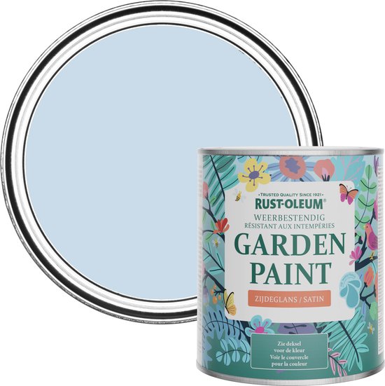 Rust-Oleum Light Blue Garden Peinture Soie Brillante - Bleu Ciel 750ml