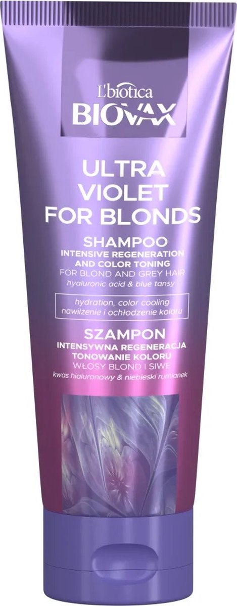 Ultra Violet intensive restorative toning shampoo voor blond en grijs haar 200ml
