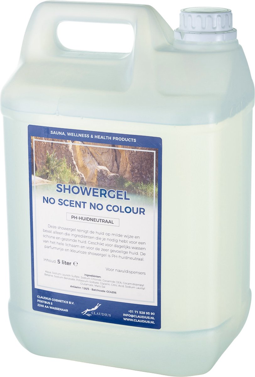 Goedkoopste Douchegel No Scent No Colour 5 liter - Showergel - Navulling