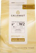 Callebaut Finest Belgian chocolate Witte chocolade callets - Pak 2,5 kilo