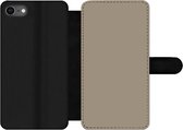Bookcase Geschikt voor iPhone 8 telefoonhoesje - Interieur - Kleuren - Beige - Met vakjes - Wallet case met magneetsluiting