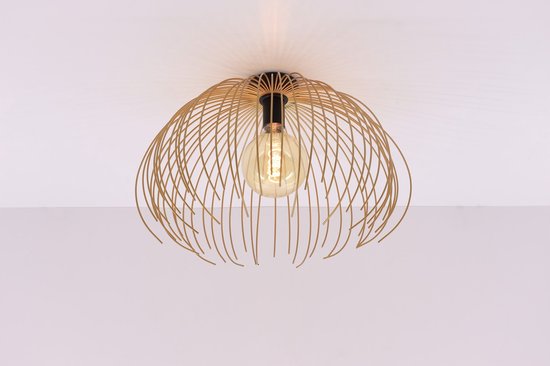 Plafondlamp Jelly - zwart goud - 1xE27 - 45cm
