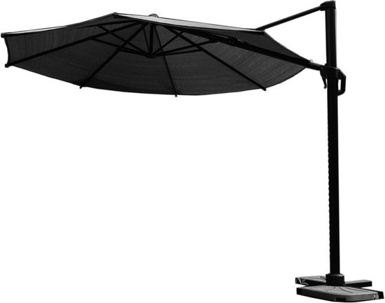 Nesling Coolfit zweefparasol PLUS Ø350cm, Antraciet