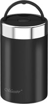 Maestro - Thermos Voedselcontainer - 750ml - Roestvrij Staal - Zwart