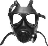 Masque à gaz militaire à bretelles réglables - noir | bol