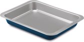 Guardini XBake plat de cuisson 24x32cm - plat de cuisson - revêtement antiadhésif - résistant aux rayures - sans PFTE & PFAS - jusqu'à 230°C - bleu/argent