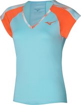 Mizuno T-Shirt Printed Tee Dames Blauw