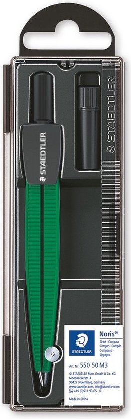 Passer Staedtler 550 Noris schoolpasser metallic groen