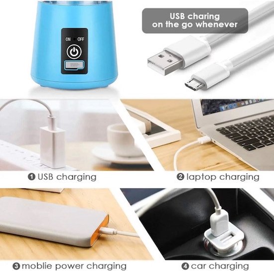 Groente- en Fruitwasmachine, Draadloos USB-opladen Draagbare Groente- en Fruitreiniger Capsulevorm Mini-fruitreiniger Voedselreiniger met Basis voor Het Reinigen van Fruit en Groenten, Rijst,(Blauw