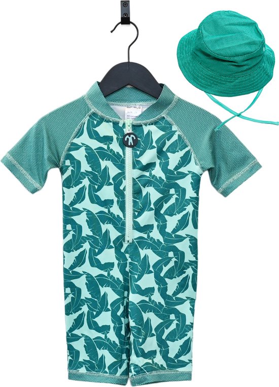Ducksday - ensemble promo maillot de bain avec bonnet d'été assorti - pour enfant - résistant aux UV UPF50+ - Epic - taille 2 ans
