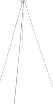 Solo Stove-driepoot | Campingaccessoire, verstelbare hangketting, perfect voor de draagbare Titan en Campfire, backpacken, kampeermateriaal, aluminium, gemonteerd max. 109 cm hoog, 538 g
