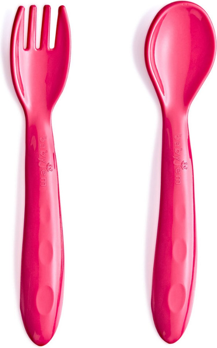 Goedkoopste Babyjem Vork En Lepel Roze