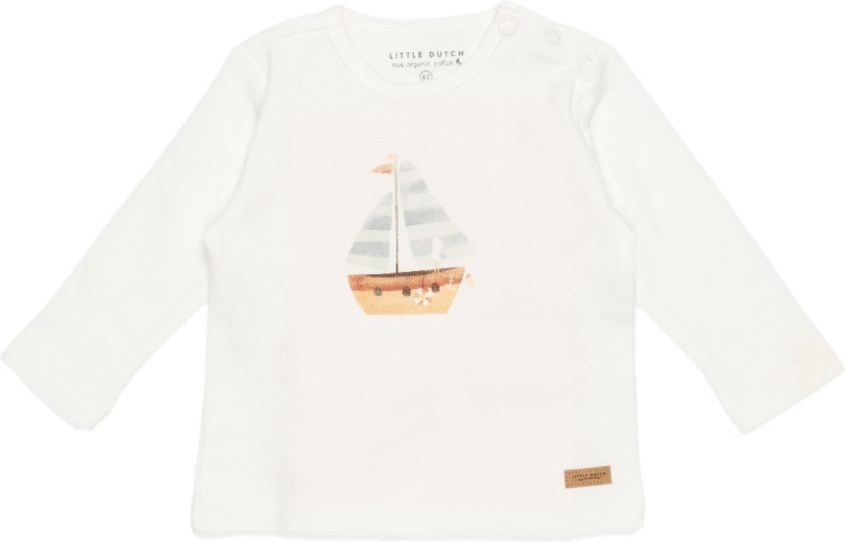 Little Dutch T-Shirt Sailboat White