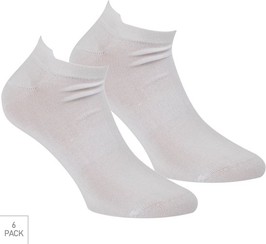 Bamboe Sneaker Sokken Met Lipje 6-Pack - Lage Bamboesokken voor Frisse Droge Voeten - Dames / Heren