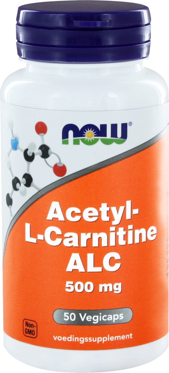 Goedkoopste Now Acetyl-L-Carnitine 500 mg Capsules 50 st