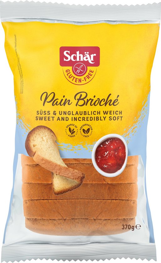 Schar pain brioche 370 gr