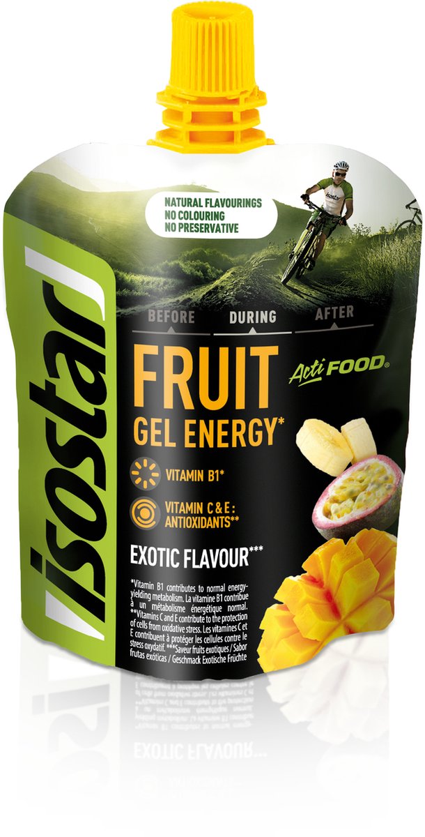 Isostar Actifood - Energieboost - Passievrucht, Mango & Banaan - 8 x 90 gr van Merkloos — afbeelding 2