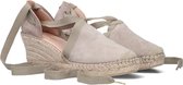 Fred De La Bretoniere 153010287 Espadrilles - Met Sleehak - Dames - Taupe - Maat 39