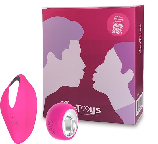 TipsToys Draagbare Vibrator - Vibrerend Slipje - Seksspeeltjes - Vrouwen Afstandsbediening - Roze