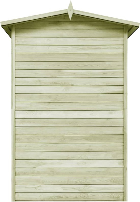 Abri de barbecue 163,5 x 93 x 210 cm Bois de pin imprégné vert