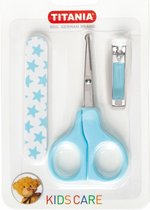 Manicureset Baby Blauw voor Jongentjes - Nagelschaartje baby, nagelvijl baby, nagelknipper baby