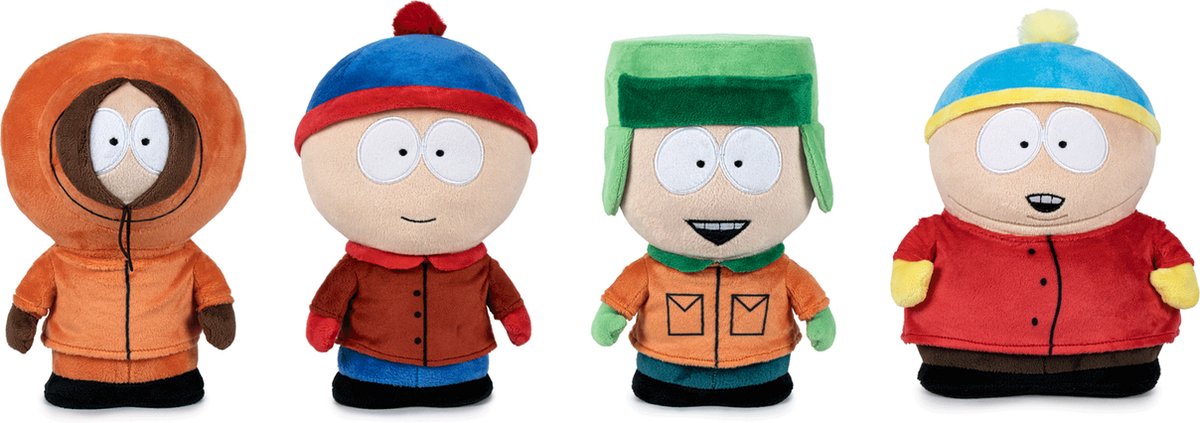 Play by Play South Park Personajes de peluche - Stan, Kenny, Cartman