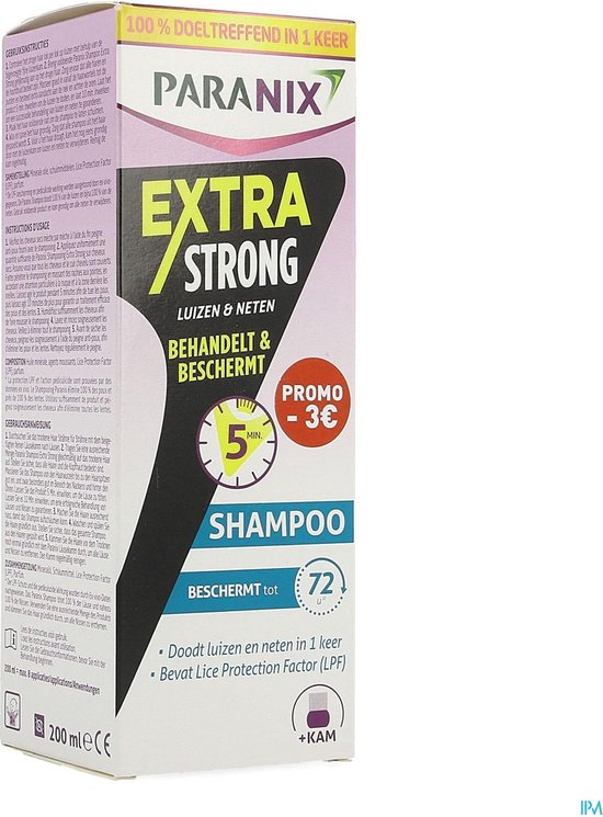 PARANIX EXTRA STRONG SHAMP 200ML -3EUR